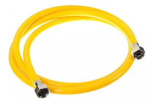Шланг газовый ПВХ 1,5м 3/4" г/г, желтый