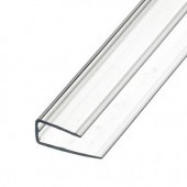 Профиль торцевой UP 10мм*2,1м прозр.