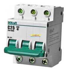 Выключатель авт. 3П С 50A ВA 101 4.5kA DEKraft