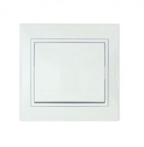 Выключатель 1-кл. СП Мира бел/бел. Lezard 701-0202-105