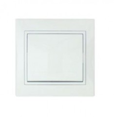 Выключатель 1-кл. СП Мира бел/бел. Lezard 701-0202-105