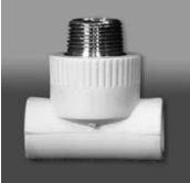 Тройник комб.нар.р. 25-3/4 белый