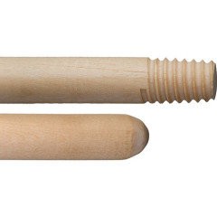 Черенок дерев. для щетки с резьбой 120см