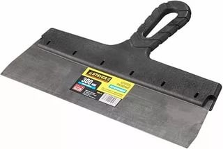 Шпатель зубчатый 200 мм нерж с пласт. ручкой STAYER Profes.