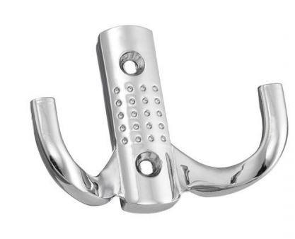 Крючок ALBA K2342 2-х рожковый, хром усил,