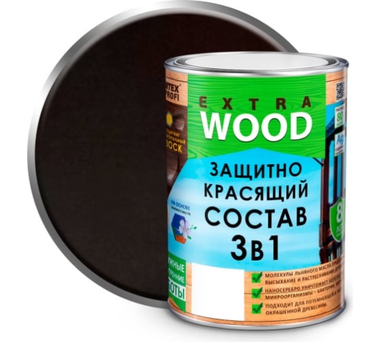 Состав защ - красящий Farbitex 3в1 Палисандр 0,75л