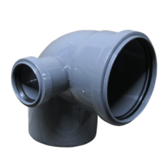 Колено 110 с отводом 50 угол 90 левый