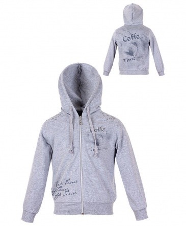 *****Толстовка для дев. сер. меланж 139228-82