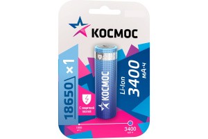 Аккумулятор Космос 3400 mAh 18650