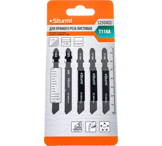Пилка Sturm по металлу T118A