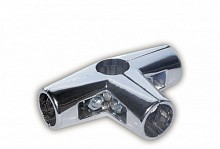 Соединитель трехплечий хром (Uno-7)