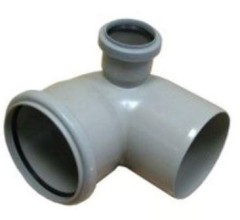 Колено 110 с отводом 50 угол 90 правый