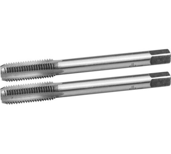 Метчик 8*1,0мм 2шт для метрической резьбы ЗУБР Мастер 4-28006-08-1,0-Н2