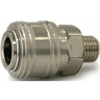 Переходник Kraftool 1/4&quot; быстросъем. резьба папа-мама 06594