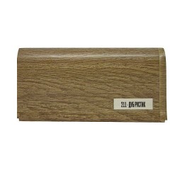 Плинтус ПВХ 14 Дуб рустик с каб.кан.с рез.краем