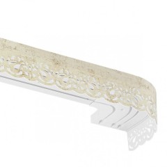 Карниз Ле-Гранд Листея айвори с пов. 2,0м (3 ряда)