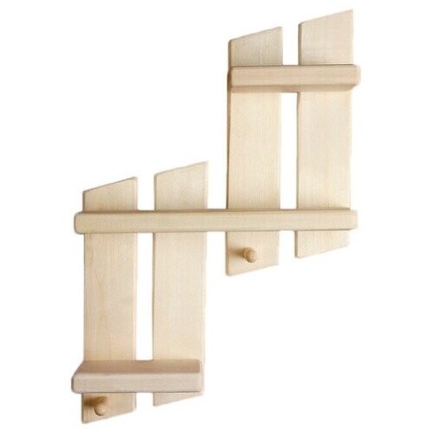 Полка Ступенька 10*46*64см 2 крючка