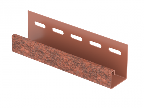 J-планка кирпич красный
