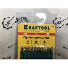 Бита PH2 50мм хв.Е 1/4&quot; KRAFTOOL Optimum Line