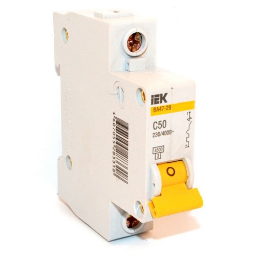 Выключатель авт. 1П С 20A ВA 47-29 4.5kA IEK