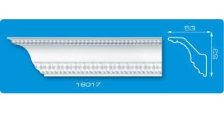 Плинтус потолочный Лагом 16017 1,3м