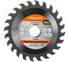 Диск пильный 125х22х24 зубьев Sturm