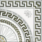 Декор Цезарь белый 33*33