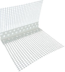 Угол ПВХ перфорированный 10*15*2,5м с сеткой