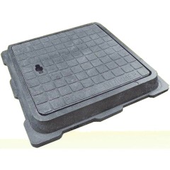 Люк канализационный квадрат 46*46 садовый (0,7т)