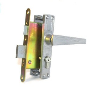 Замок врезной ЗВ4-3.01 серебро