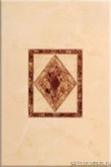 Декор Ресса 1 бежевый 25*40