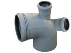 Колено 110 с отводом 50 угол 90 фронт + прямой