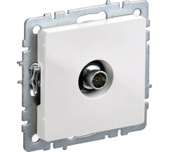 Розетка TV мех. РТВ11-0-БрБ оконечная белый Brite
