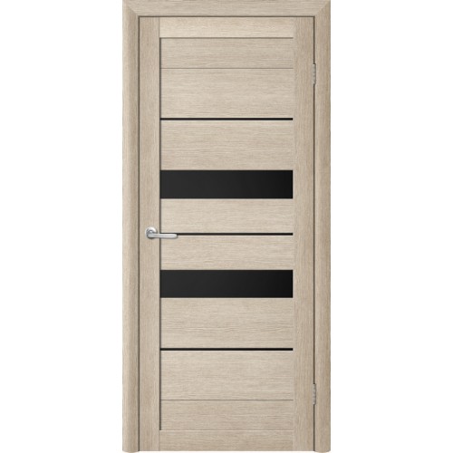 Дверь Т-4 ДО 80 лиственница латте лакобель черное