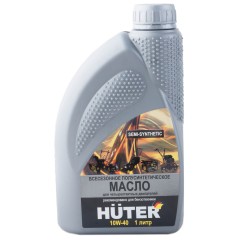 Масло 4-х тактное 10W-40 моторное Huter 1л.