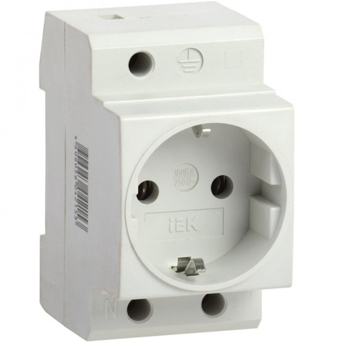 Розетка на DIN-рейку с заземл. PAp 10-3-ОП
