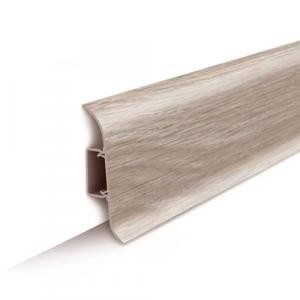 Плинтус ПВХ 19 Клен вермонт с каб.кан.с рез.краем