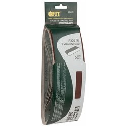 FIT Ремни шлифовальные водостойкие 75 х 457 мм Р320 5 шт FIT 39690 - купить по низкой цене на Яндекс Маркете
