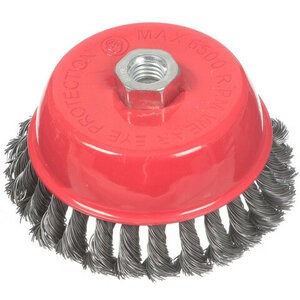 Щетка Bartex чашка круч. проволока d 125мм, М14 гайка
