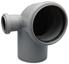 Колено 110 с отводом 50 угол 45 левый