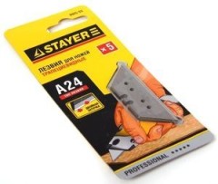 Лезвия 5шт. трапеция STAYER PROFI