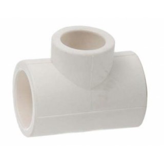 Тройник перех.25х20х25 белый