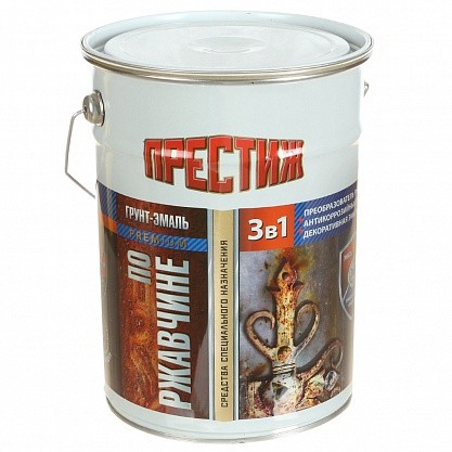 Грунт-эмаль Престиж по ржавч серая 5кг.