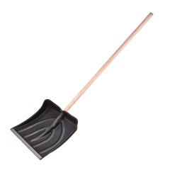 Лопата снеговая поликарб. М7812 с дер. черенком 446*357мм