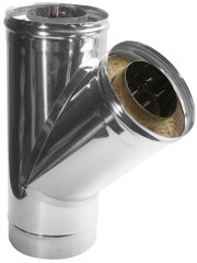 Сэндвич-тройник 135* нерж. 0,8мм ф200*115