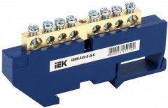 Шина нулевая ШНИ-6х9-8Д-С на DIN-изол.