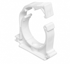 Крепеж с фиксатором D-25 белый