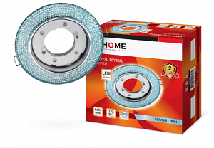 ТОЧЕЧНЫЙ СВЕТ - GX53R-R22L-crystal голубой/хром IN HOME