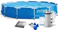 Бассейн каркас-металл круг 366*76см 28212 (видео, фильтр-насос)