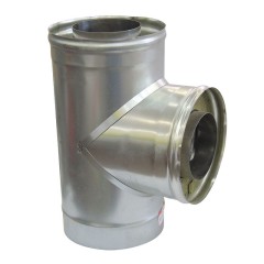 Сэндвич-тройник 90* нерж. 0,8мм ф200*115